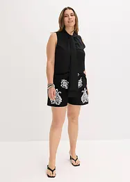 Short met borduursel van zachte viscose mix, bonprix