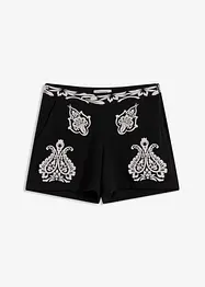 Short met borduursel van zachte viscose mix, bonprix