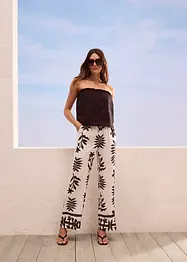 Gedessineerde broek van soepele viscose, bonprix