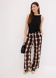 Wijde broek in batik dessin, bonprix