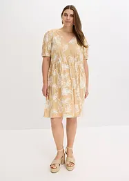 Tuniekjurk met borduursel van soepele viscose, bonprix