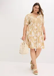 Tuniekjurk met borduursel van soepele viscose, bonprix