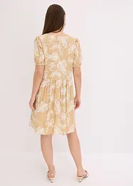 Tuniekjurk met borduursel van soepele viscose, bonprix