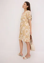 Tuniekjurk met borduursel van soepele viscose, bonprix