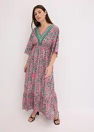 Gedessineerde maxi jurk van soepele viscose, bonprix