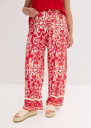 Gedessineerde jersey broek van een zachte viscosemix, bonprix