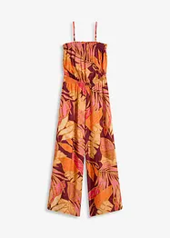 Gedessineerde jumpsuit van soepele viscose, bonprix