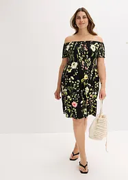 Carmen jurk in een zachte viscosemix, bonprix