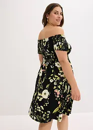 Carmen jurk in een zachte viscosemix, bonprix