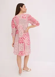 Gedessineerde tuniekjurk in mesh, bonprix