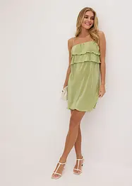 Jersey jurk met plissé, bonprix