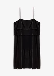 Jersey jurk met plissé, bonprix