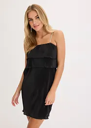 Jersey jurk met plissé, bonprix