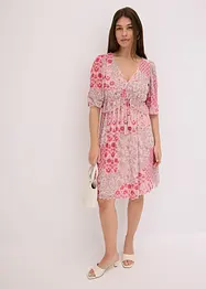 Gedessineerde tuniekjurk in mesh, bonprix