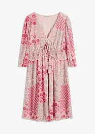 Gedessineerde tuniekjurk in mesh, bonprix