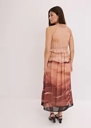 Gedessineerde jurk van chiffon, bonprix