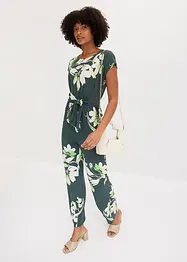 Jumpsuit met strikceintuur, bonprix