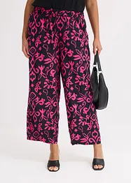 Gedessineerde Marlene broek van soepele viscose, bonprix