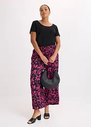 Gedessineerde Marlene broek van soepele viscose, bonprix