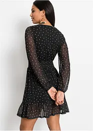 Mini jurk met volant, bonprix