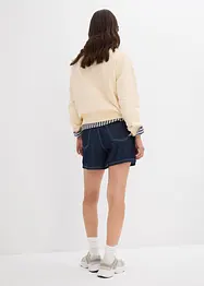 Jeans short high waist, low stretch, bonprix