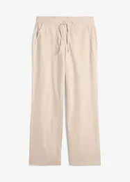 Wijde broek met linnen, bonprix