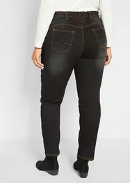 Straight jeans mid waist, thermo met comfortband, bonprix