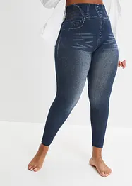 Corrigerende naadloze legging in denim look, sterk corrigerend, bonprix