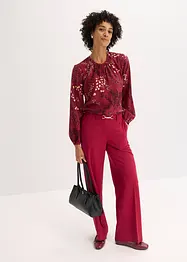Gedessineerde blouse van viscose, bonprix