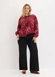 Gedessineerde blouse van viscose, bonprix