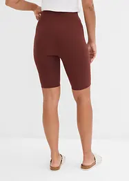 Comfortabele high waist biker short van geribde jersey, bonprix