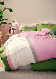 Dekbedovertrek met colorblock motief, bonprix