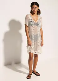 Strandjurk in gehaakte look van soepele viscose, bonprix
