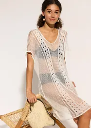 Strandjurk in gehaakte look van soepele viscose, bonprix