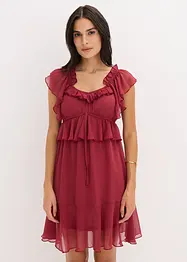 Jurk van chiffon in A-lijn, bonprix