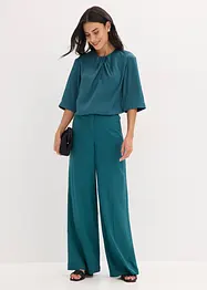 Blouse van glanzend satijn, bonprix