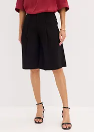Wijde bermuda met bandplooien, bonprix