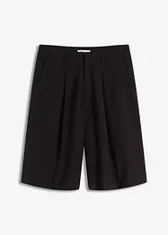Wijde bermuda met bandplooien, bonprix
