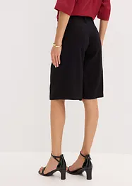 Wijde bermuda met bandplooien, bonprix