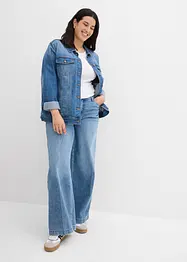 Wide leg jeans, low stretch, full length, bonprix