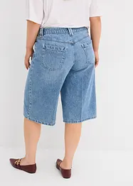 Jeans bermuda mid waist, low stretch, bonprix