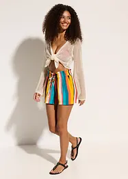 Kort vest in gehaakte look, bonprix