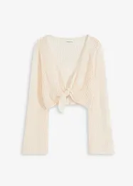 Kort vest in gehaakte look, bonprix
