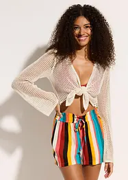 Kort vest in gehaakte look, bonprix