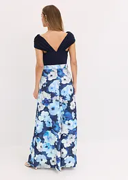 Carmen jurk met draperie en riem, bonprix
