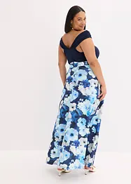 Carmen jurk met draperie en riem, bonprix