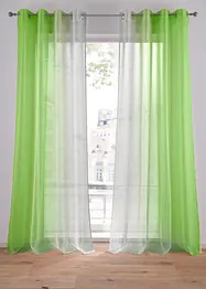 Gordijnen met gerecycled polyester en kleurverloop (set van 2), bonprix