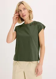 Shirt met kanten detail, bonprix