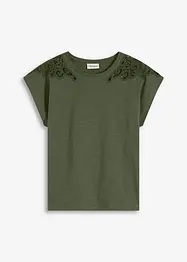Shirt met kanten detail, bonprix