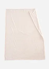 Fleece plaid met een honingraatstructuur, bonprix